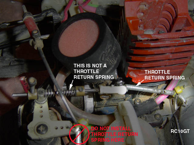 nitro throttle return spring